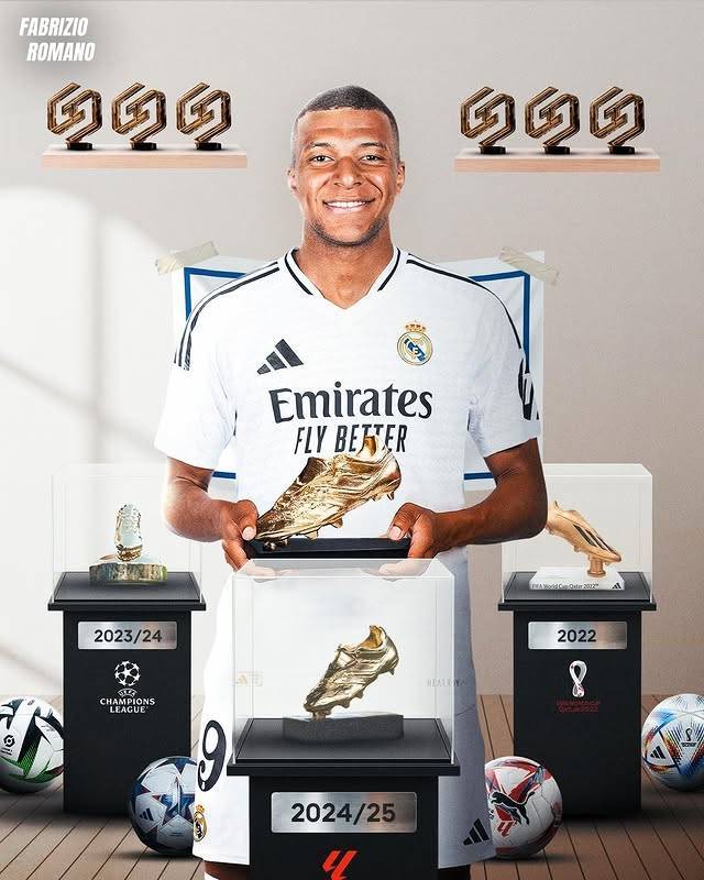 姆巴佩西甲首季闪耀,双金靴助力皇马双冠